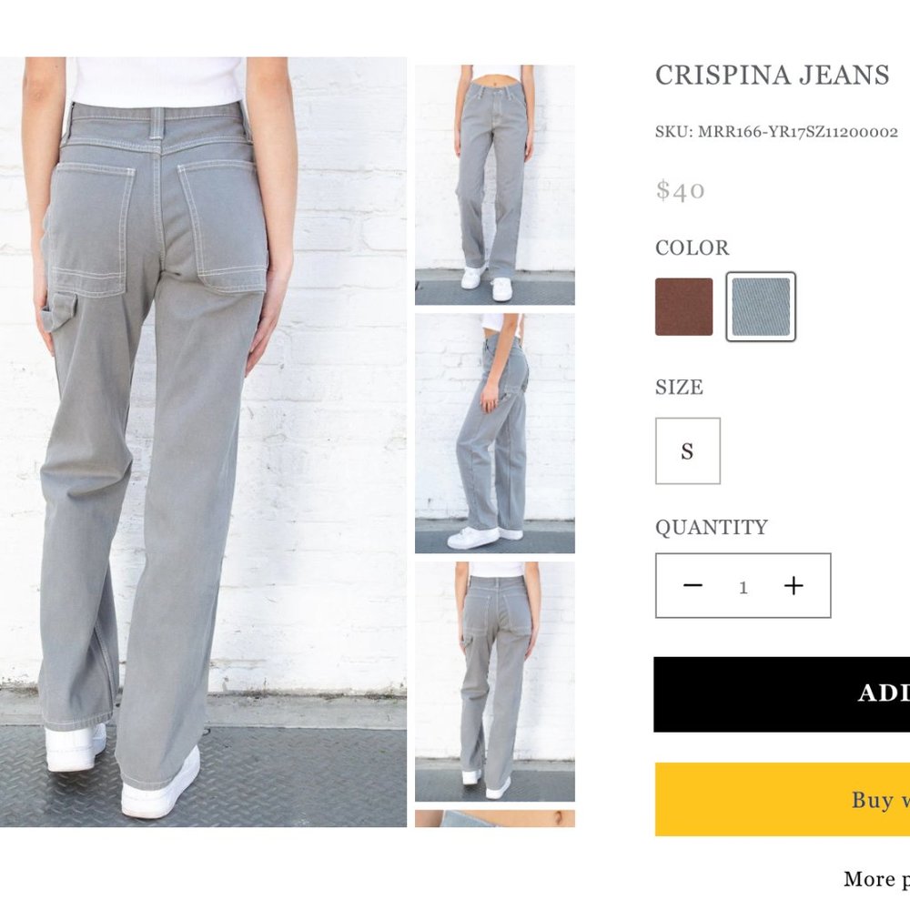 Brandy melville crispina jeans